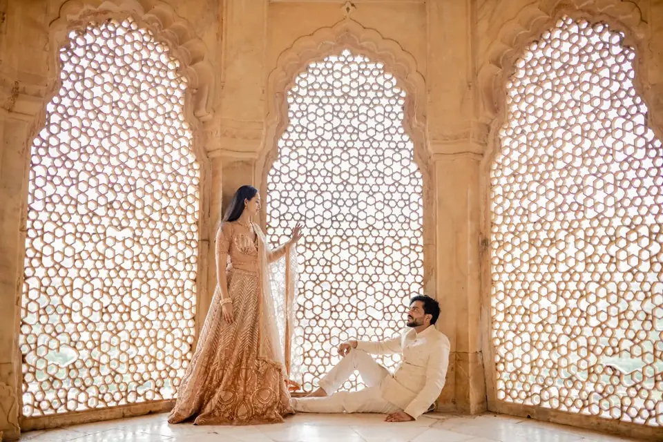 Pre wedding shoot in Jaipur — real couple photo