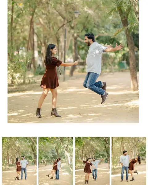 Cinematic pre wedding frame in Jaipur