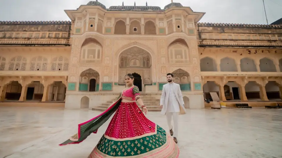 Cinematic pre wedding film in Jaipur